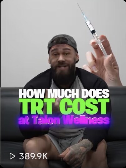 Cost of TRT — Talon Clinic